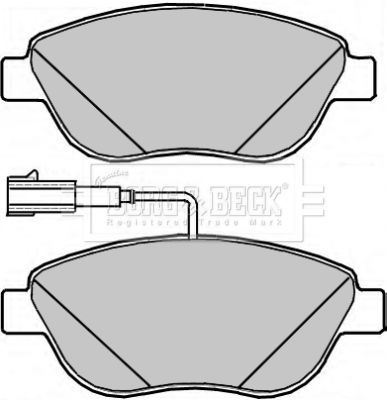 BORG & BECK Комплект тормозных колодок, дисковый тормоз BBP2317